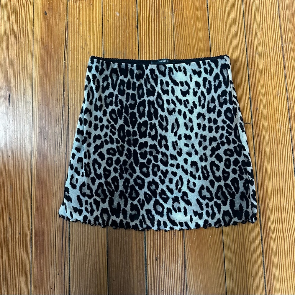 F21 Cheetah Print Skirt